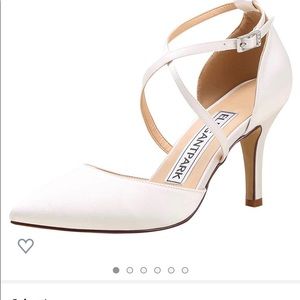ElegantPark Ivory Satin Heels